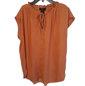 Rachel RACHEL ROY, Sleeveless ruffle neck, tie front blouse New!